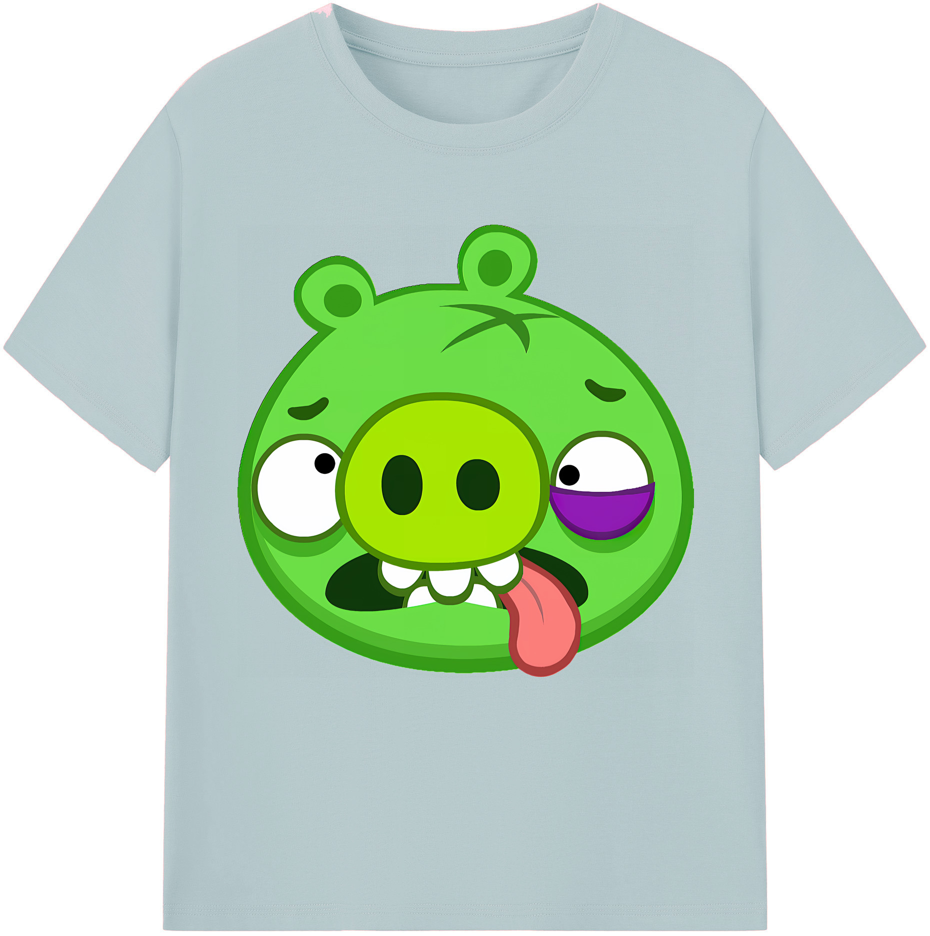 （画像用） Angry Birds アングリーバード 綿100％半袖Tシャツ（フロントプリント）